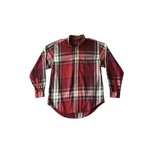 Vintage 90s Nautica Tartan Plaid Button Down Shirt - Men’s Size Medium